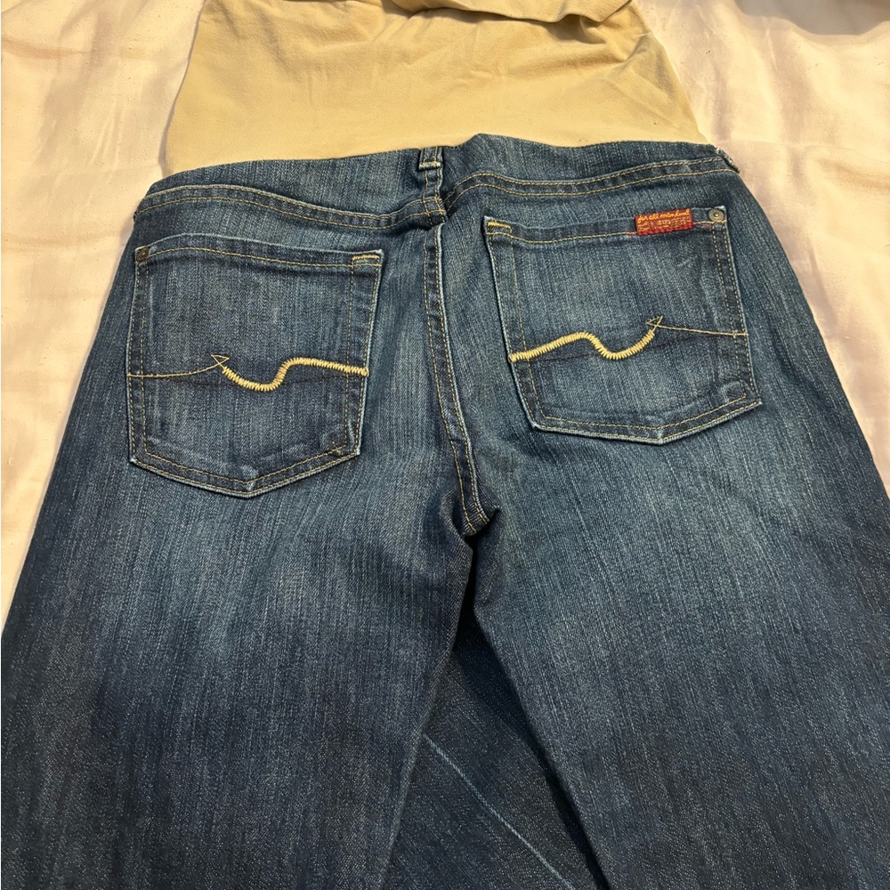 Women’s 7FAMK maternity jeans. Size 28. No wear or tear